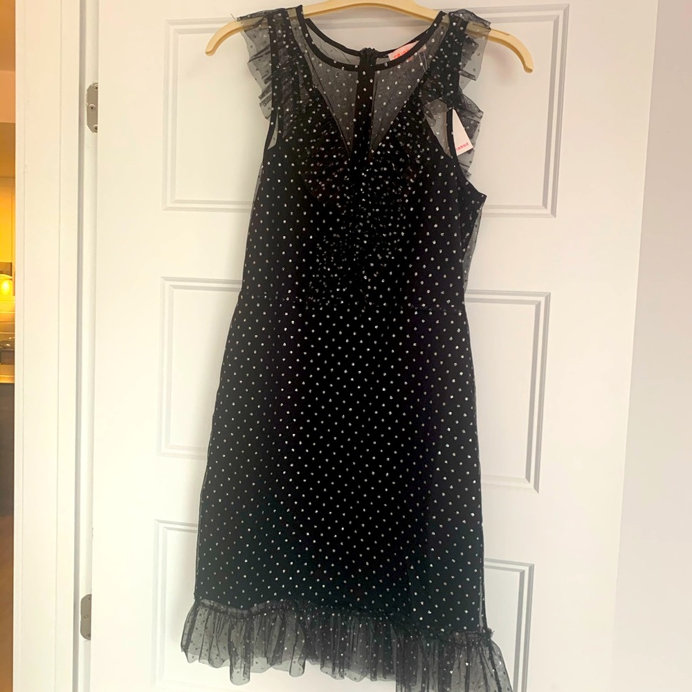 Black mesh dress